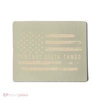 Protest Foxtrot Delta Tango US Flag Resist Women Mousepad thumb 0