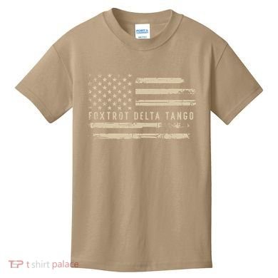 Protest Foxtrot Delta Tango US Flag Resist Women Kids T-Shirt