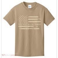 Protest Foxtrot Delta Tango US Flag Resist Women Kids T-Shirt thumb 0