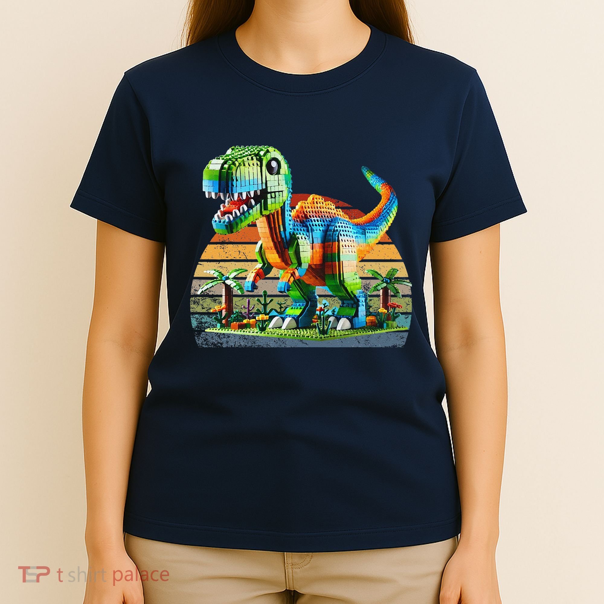 Play! Featuring Dinosaurs Bricks New T-Shirt