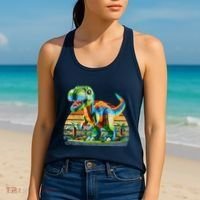 Play! Featuring Dinosaurs Bricks New Women's Tank Top thumb 2