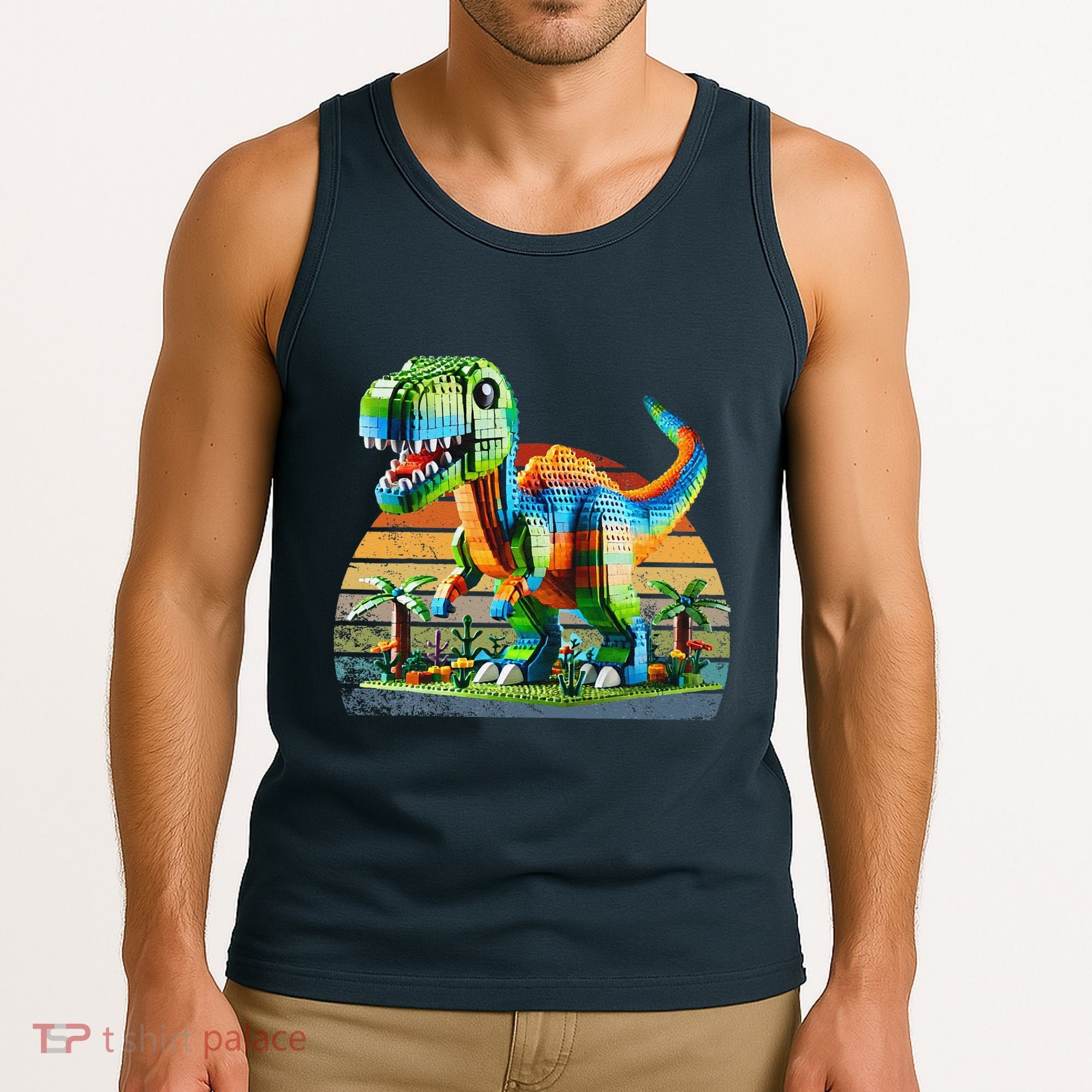 Play! Featuring Dinosaurs Bricks New Tank Top