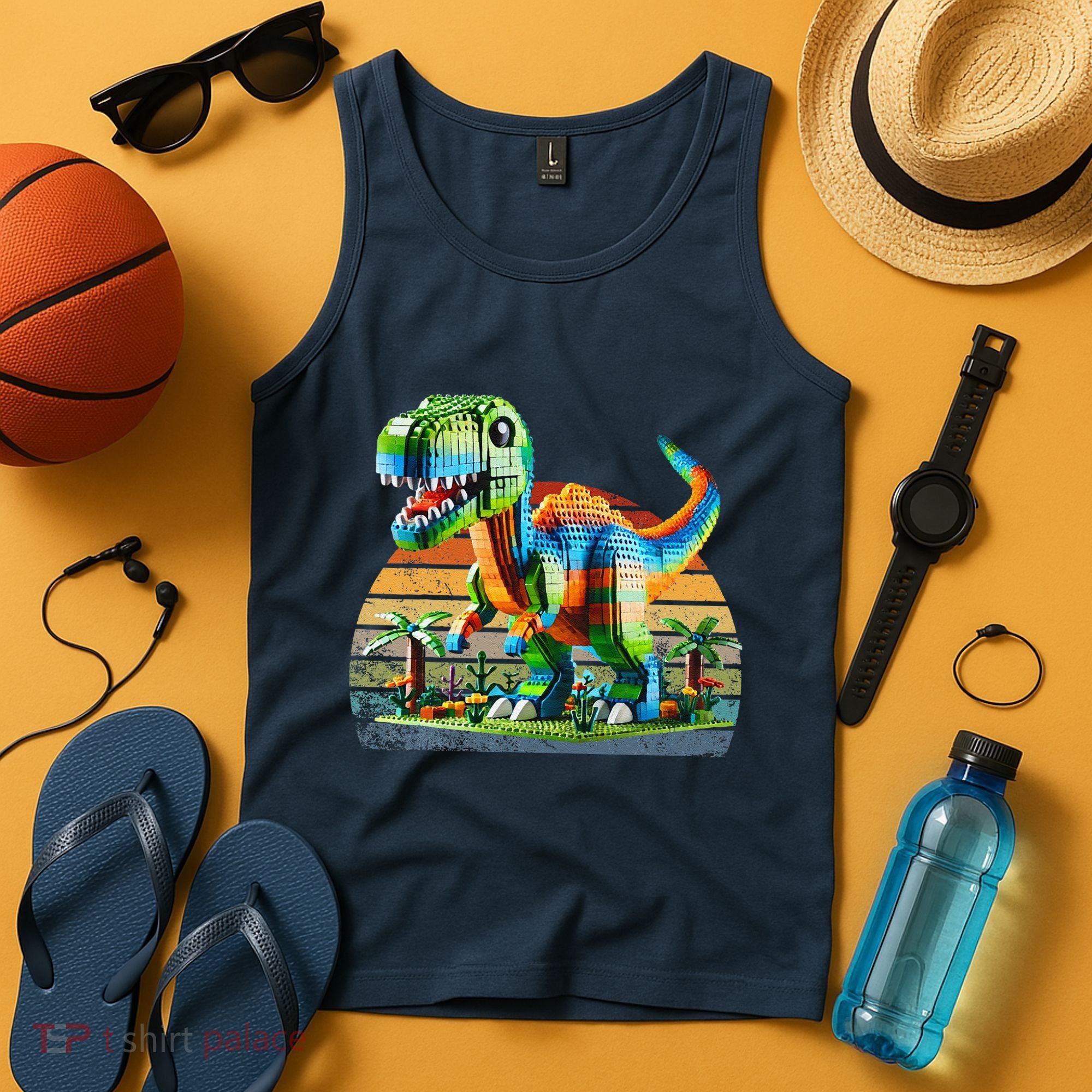 Play! Featuring Dinosaurs Bricks New Tank Top