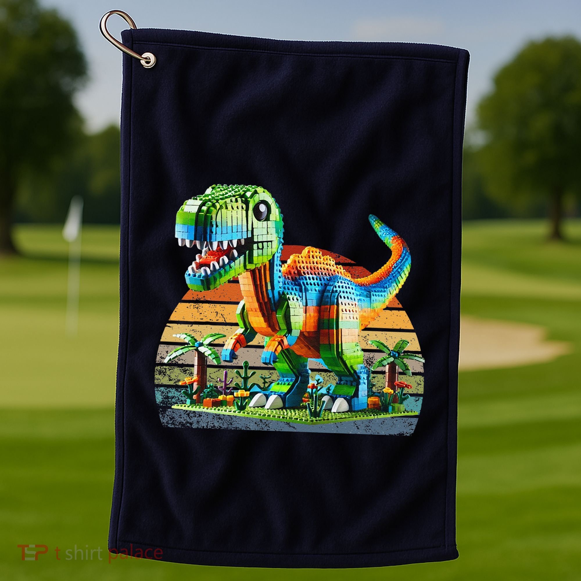Play! Featuring Dinosaurs Bricks New Golf Towel
