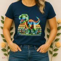 Play! Featuring Dinosaurs Bricks New Women's T-Shirt thumb 2