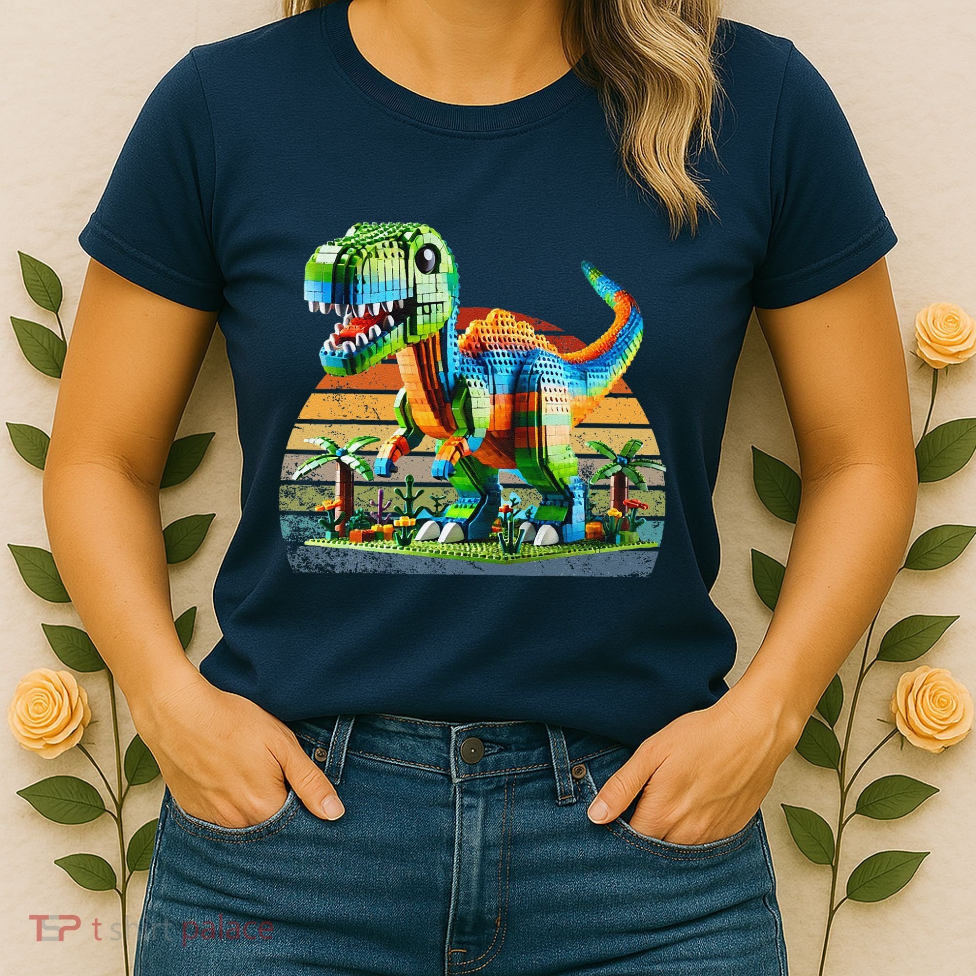 Play! Featuring Dinosaurs Bricks New Women's T-Shirt