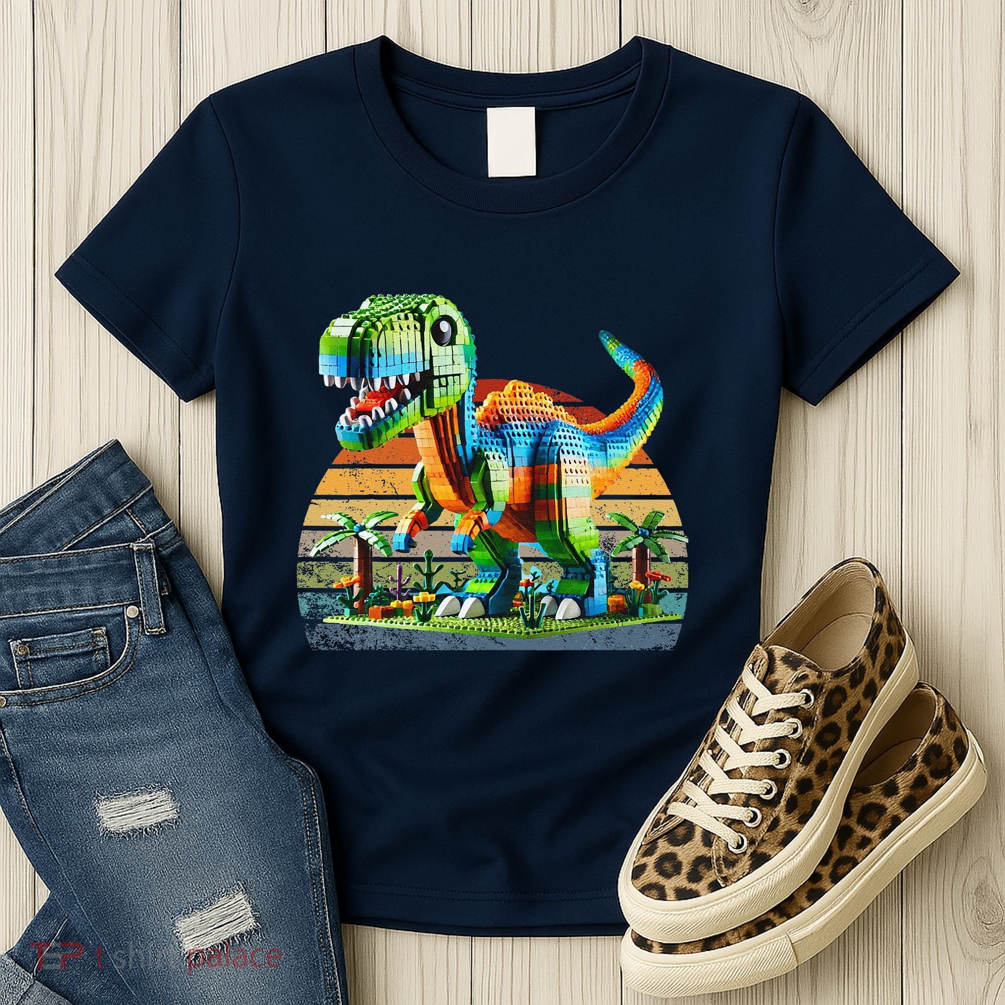 Play! Featuring Dinosaurs Bricks New Women's T-Shirt