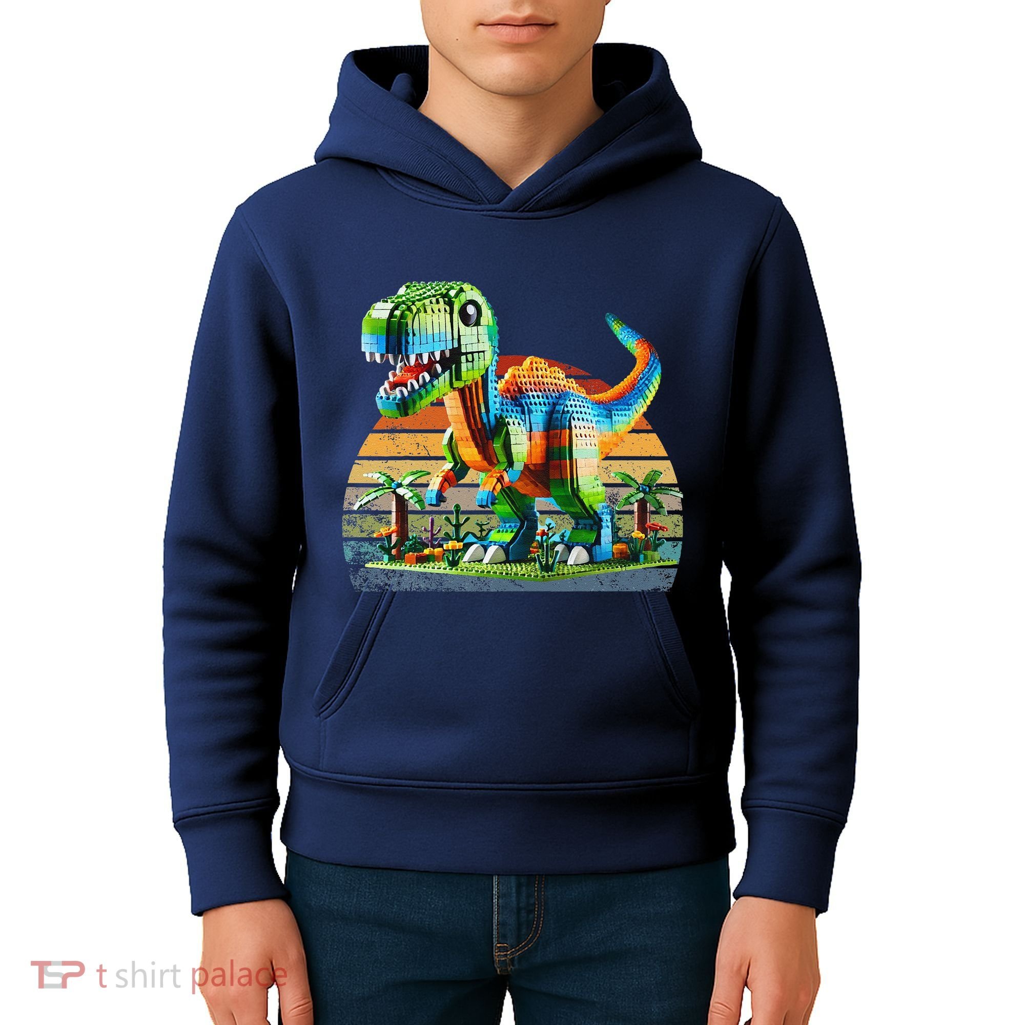 Play! Featuring Dinosaurs Bricks New Kids Hoodie