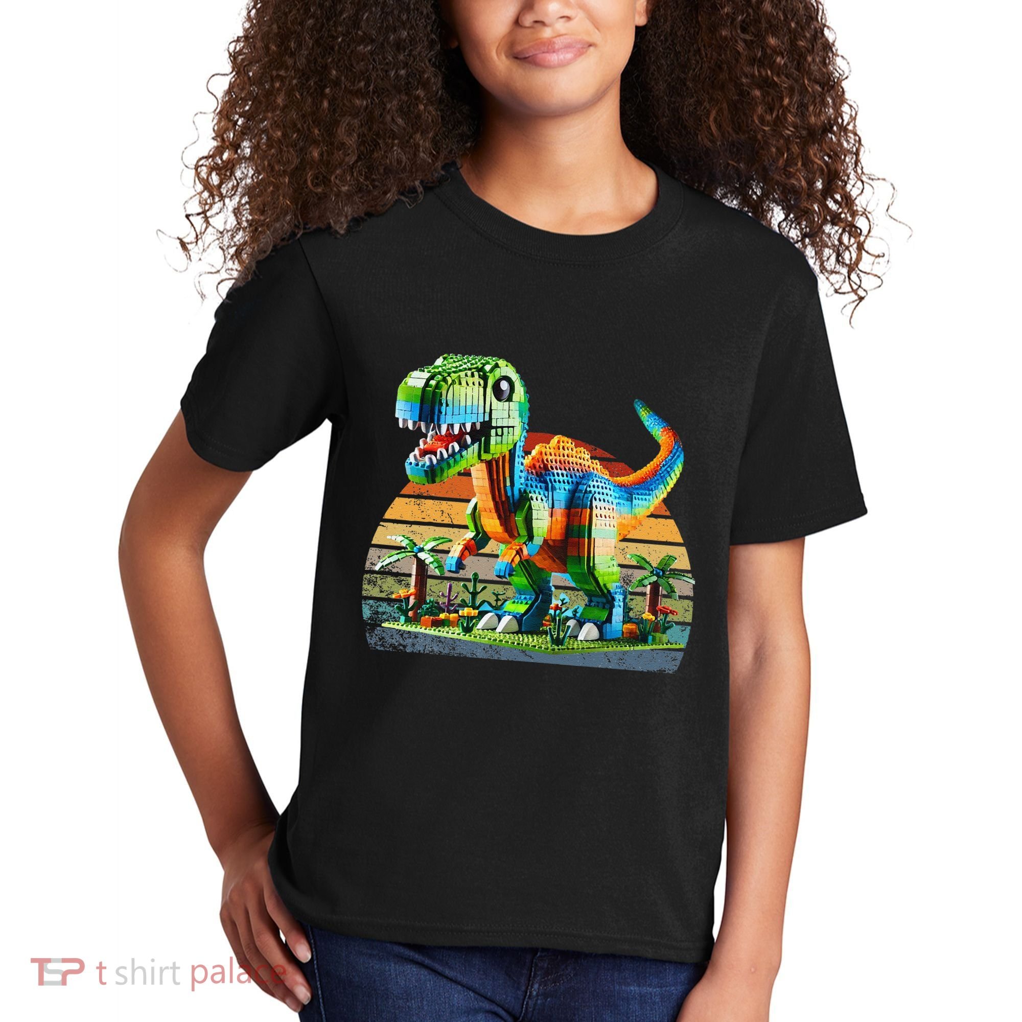 Play! Featuring Dinosaurs Bricks New Kids T-Shirt
