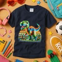 Play! Featuring Dinosaurs Bricks New Kids T-Shirt thumb 3