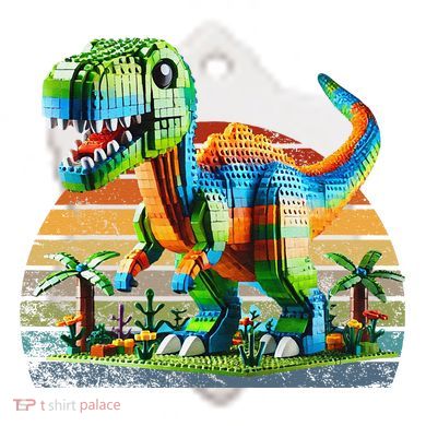 Play! Featuring Dinosaurs Bricks New Ceramic Ornament