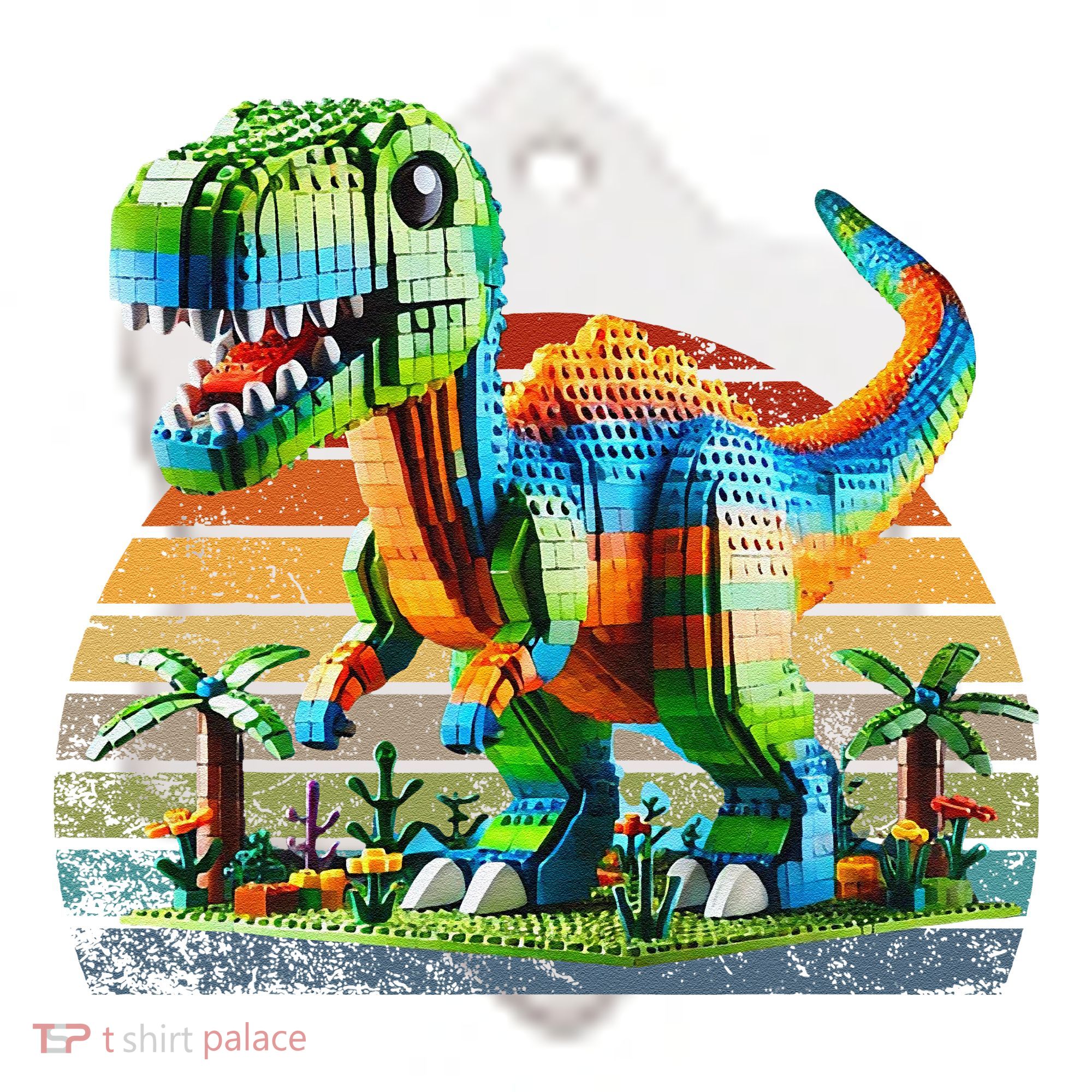 Play! Featuring Dinosaurs Bricks New Ceramic Ornament