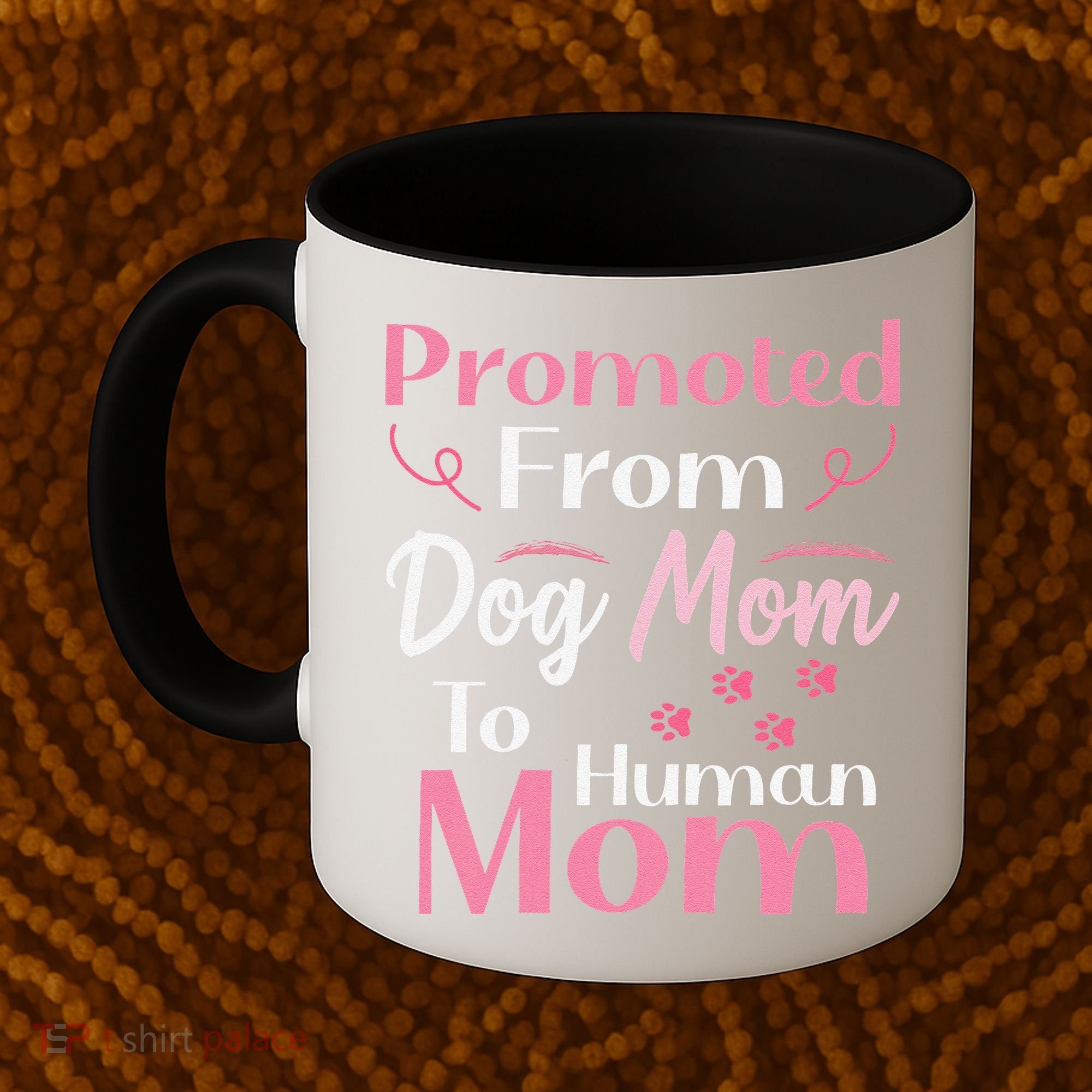 Promoted From Dog Mom To Human Mom MotherS Day Coffee Mug