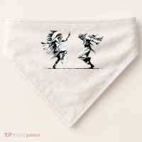 Palestine Freedom Dance Dancing USA-Made Doggie Bandana thumb 0