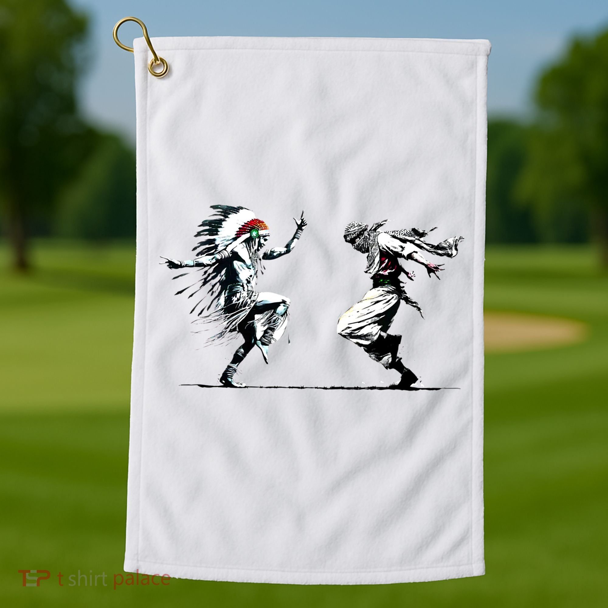 Palestine Freedom Dance Dancing Golf Towel