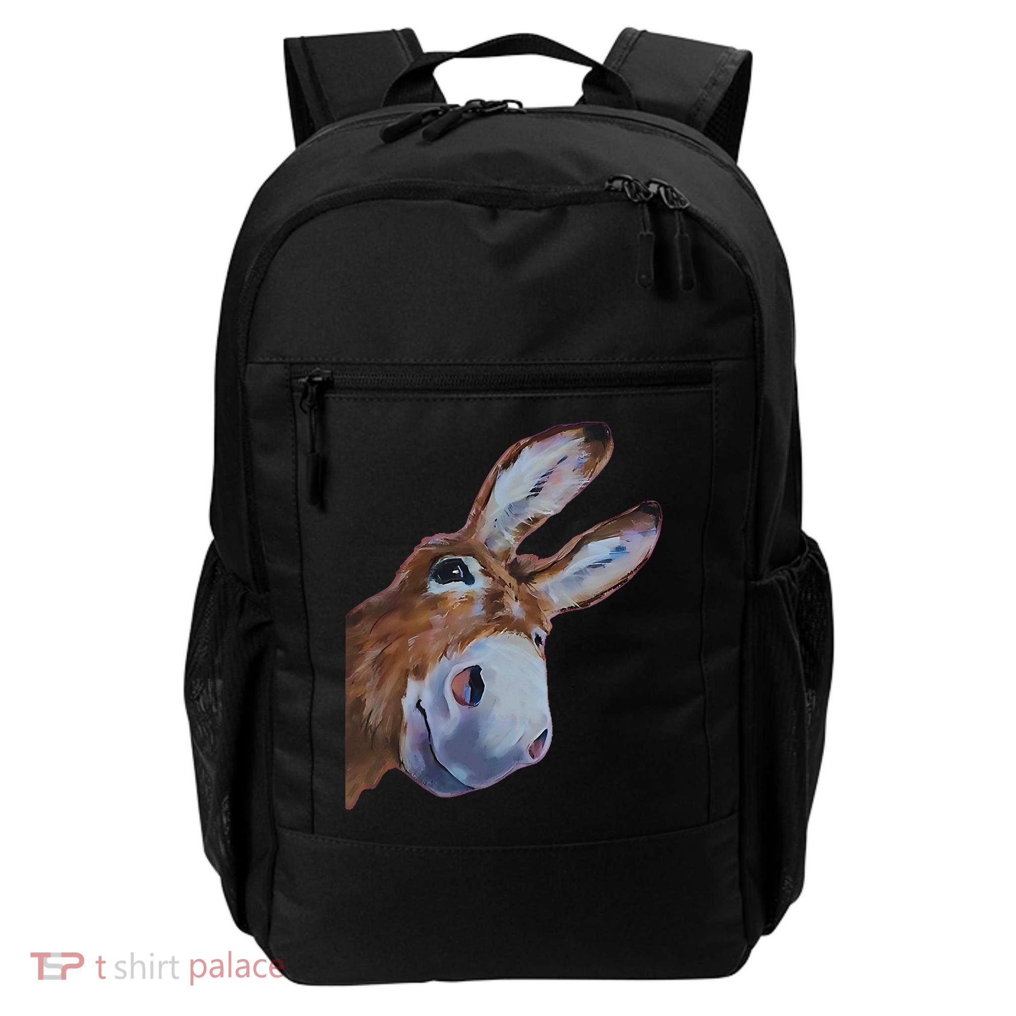 Peachbruh Funny Donkey Art Donkey Head Smile Eagerly Donkey Backpack