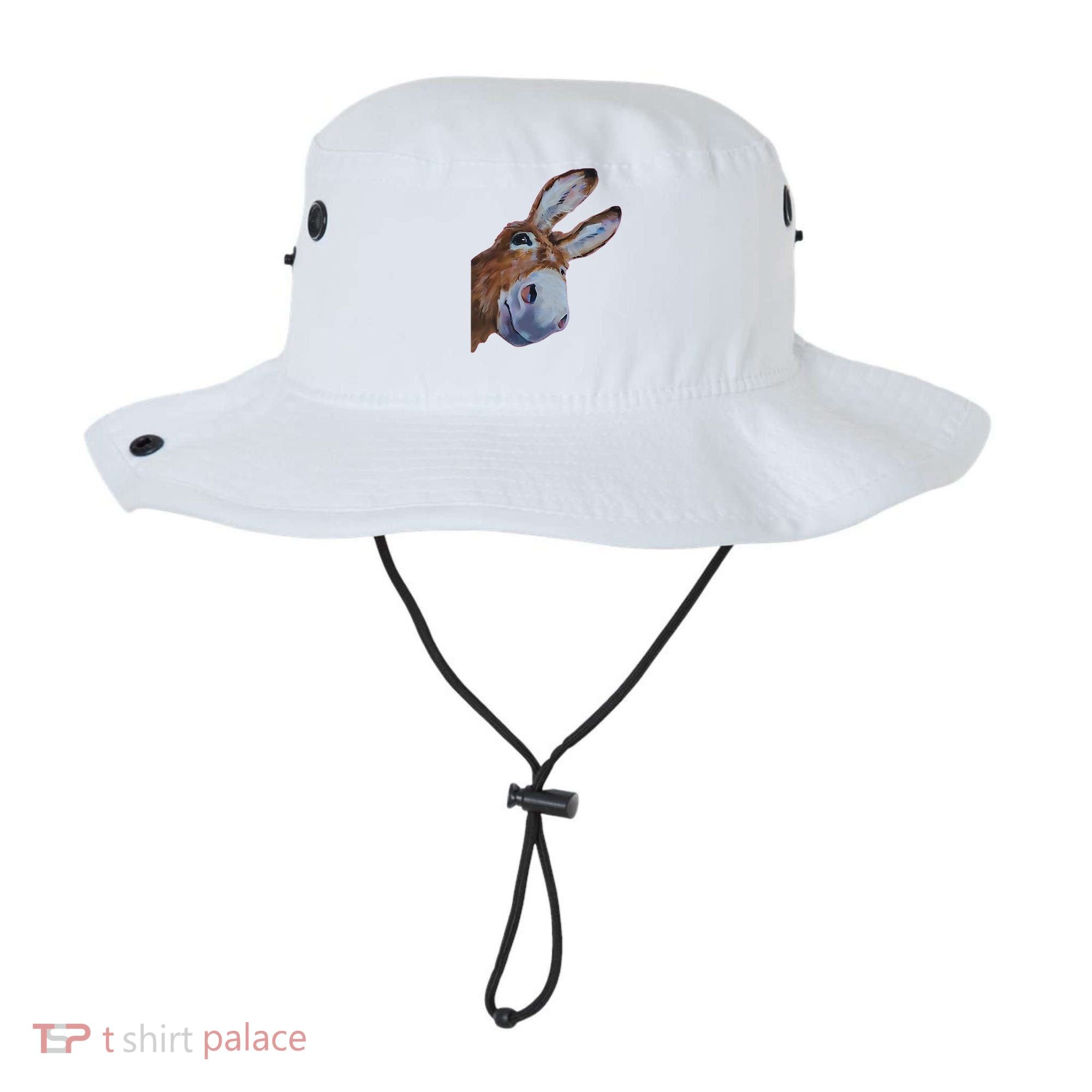 Peachbruh Funny Donkey Art Donkey Head Smile Eagerly Donkey Bucket Hat