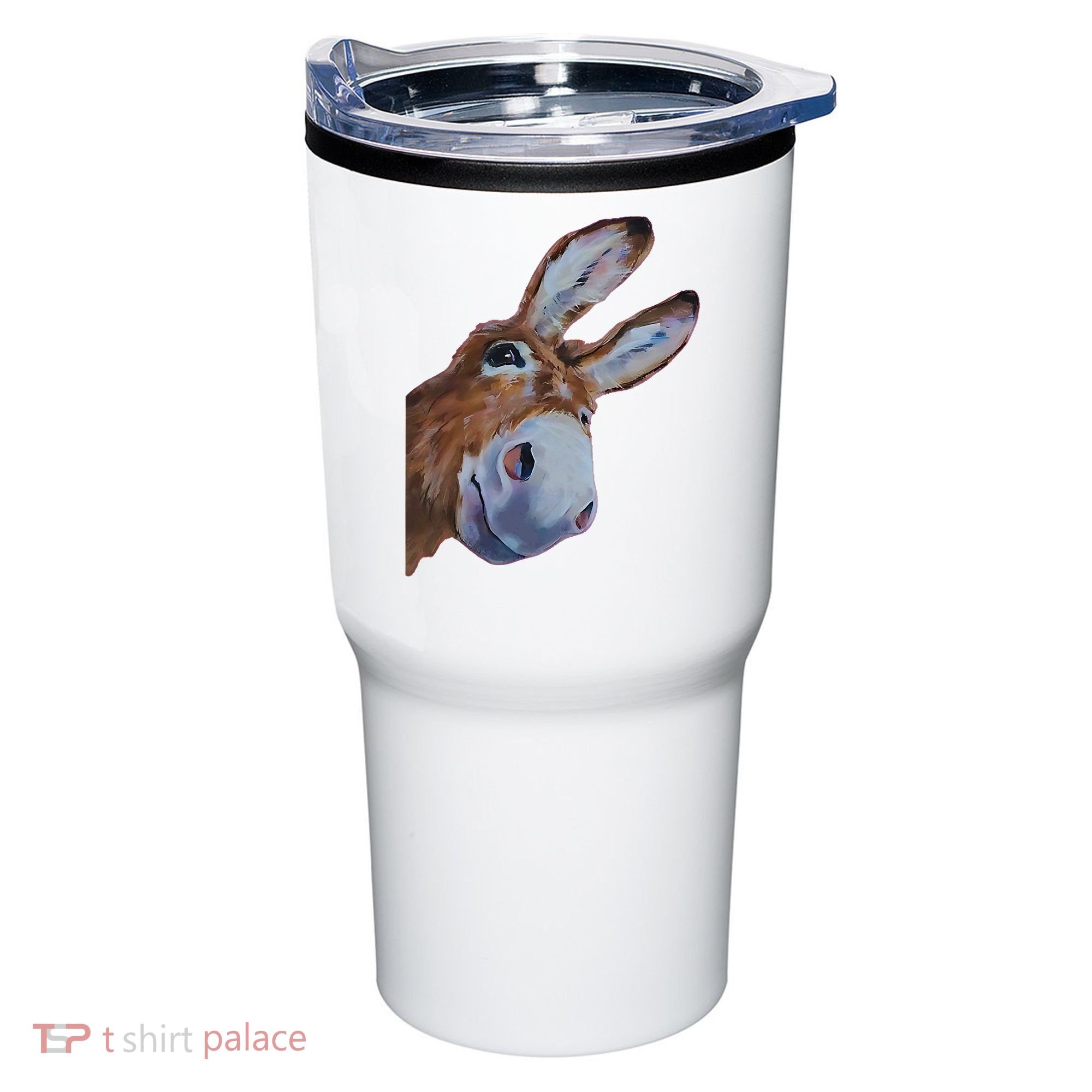 Peachbruh Funny Donkey Art Donkey Head Smile Eagerly Donkey Tumbler
