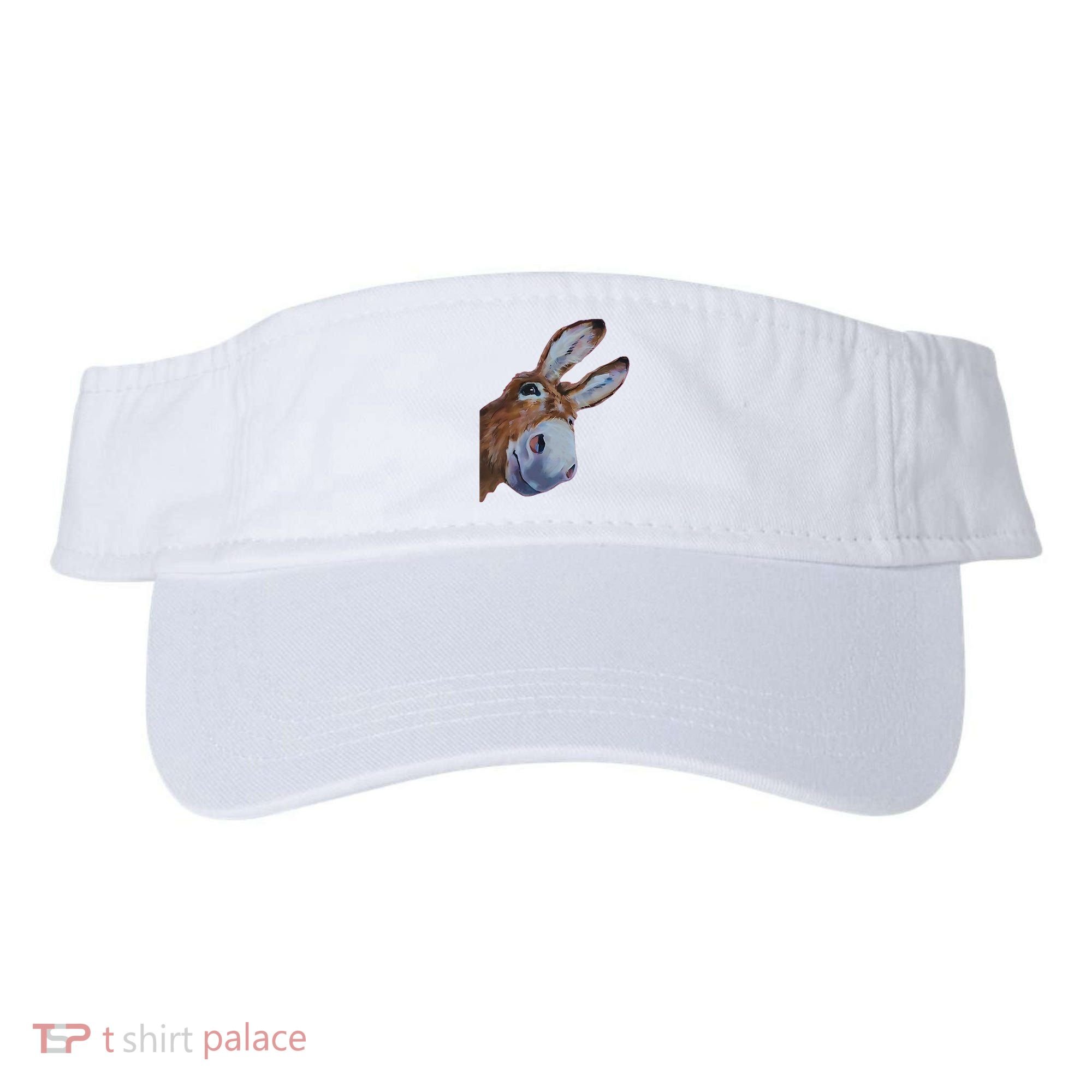 Peachbruh Funny Donkey Art Donkey Head Smile Eagerly Donkey Visor