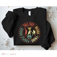 Perfect For Dude Tall Guy Beard Twins Purple Hoser Sweatshirt thumb 2