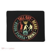 Perfect For Dude Tall Guy Beard Twins Purple Hoser Mousepad thumb 0