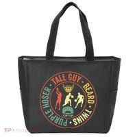 Perfect For Dude Tall Guy Beard Twins Purple Hoser Tote Bag thumb 0