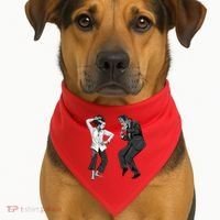 Pulp Frankenstein Dancing Monster USA-Made Doggie Bandana thumb 1