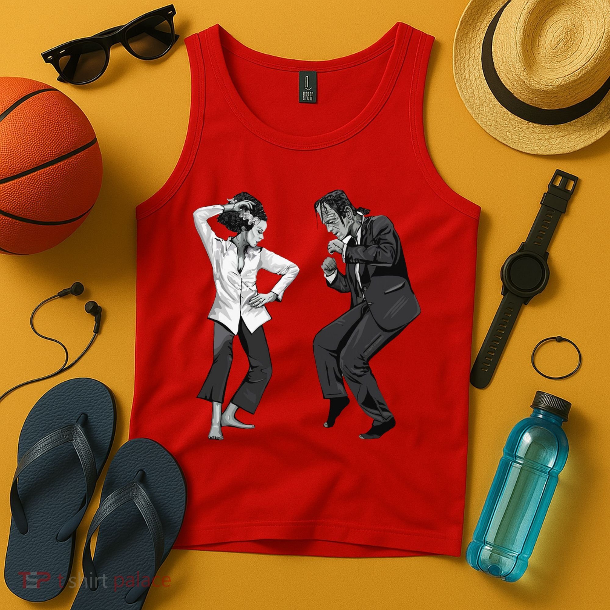 Pulp Frankenstein Dancing Monster Tank Top