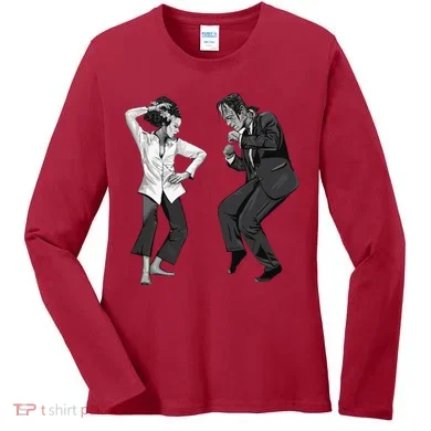 Pulp Frankenstein Dancing Monster Women's Long Sleeve Shirt
