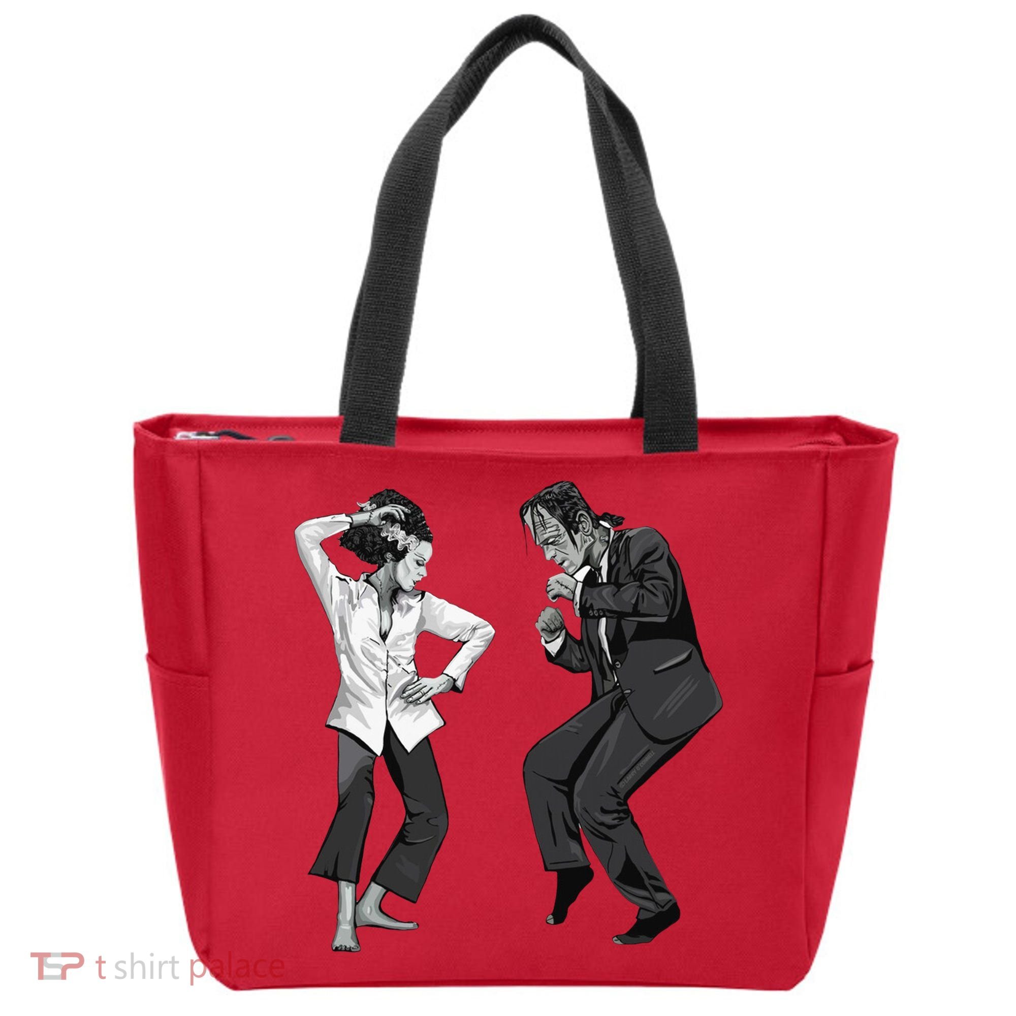 Pulp Frankenstein Dancing Monster Tote Bag