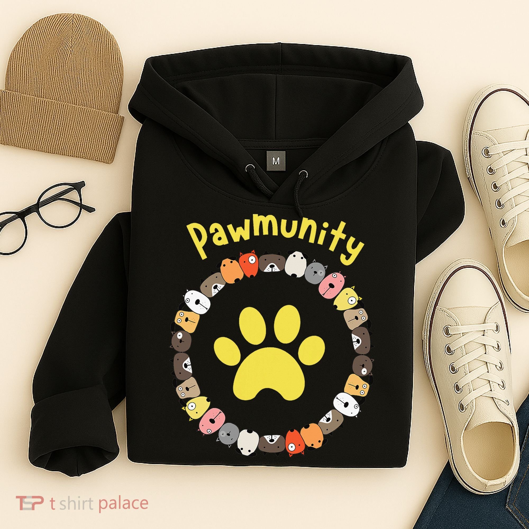 Pawmunity Funny Dog Lover's Hoodie