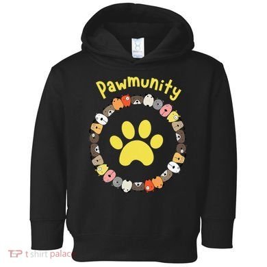 Pawmunity Funny Dog Lover's Toddler Hoodie