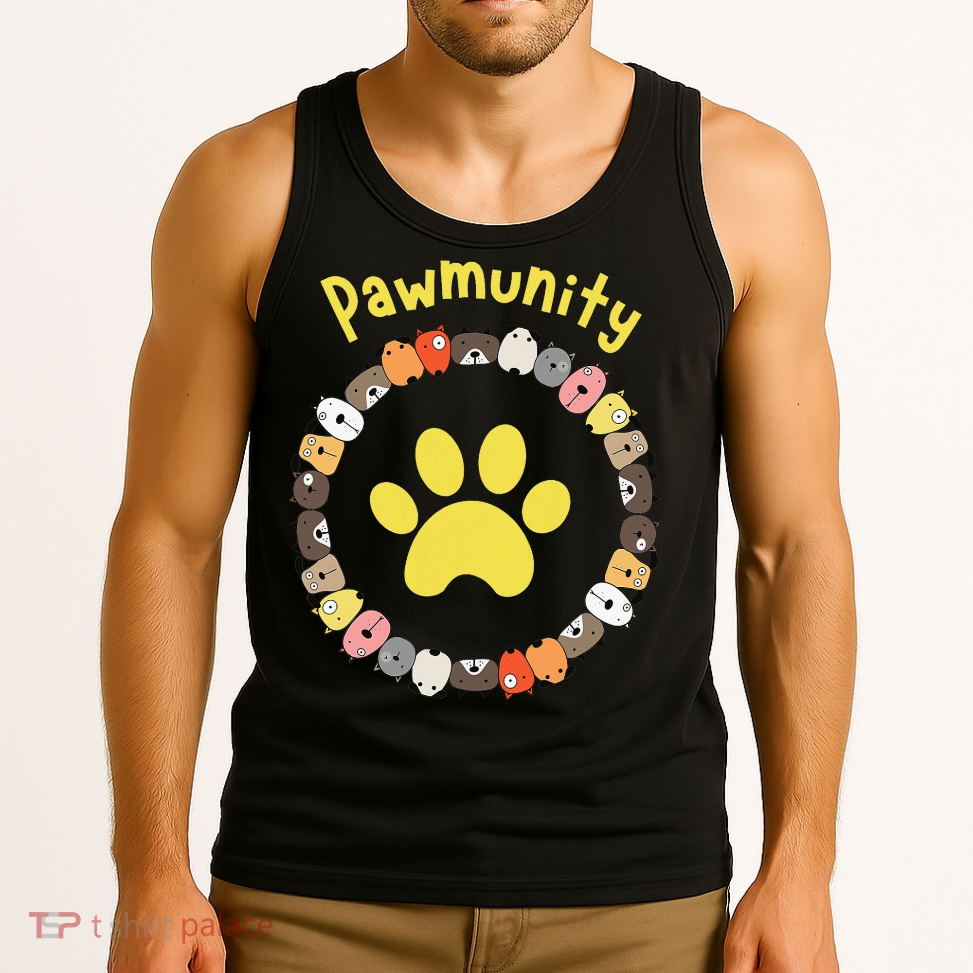 Pawmunity Funny Dog Lover's Tank Top