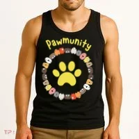 Pawmunity Funny Dog Lover's Tank Top thumb 3