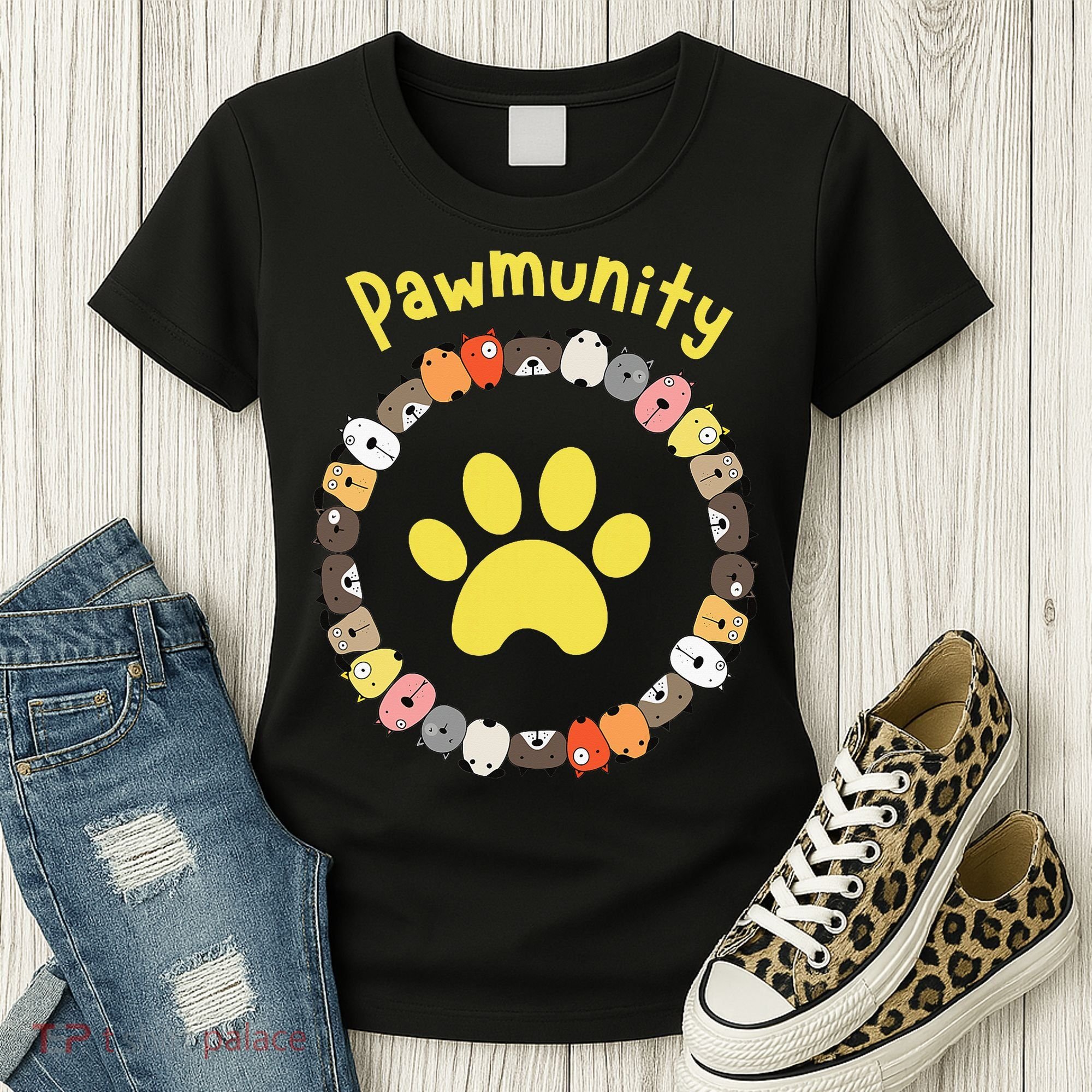Pawmunity Funny Dog Lover's Women's T-Shirt