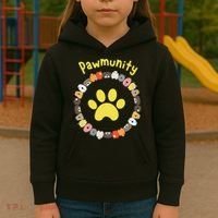 Pawmunity Funny Dog Lover's Kids Hoodie thumb 3