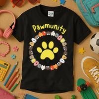 Pawmunity Funny Dog Lover's Kids T-Shirt thumb 3