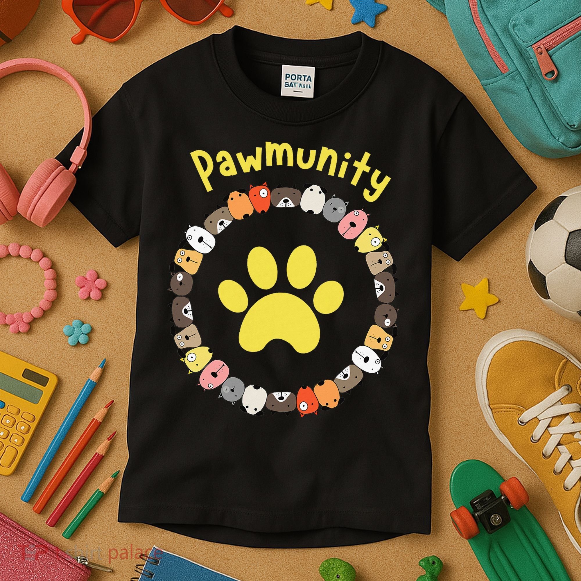 Pawmunity Funny Dog Lover's Kids T-Shirt