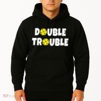 Pickleball Funny Double Trouble Team TShirt Hoodie thumb 2