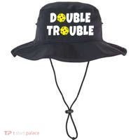 Pickleball Funny Double Trouble Team TShirt Bucket Hat thumb 0