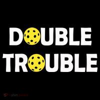 Pickleball Funny Double Trouble Team Tote Bag thumb 4