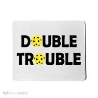 Pickleball Funny Double Trouble Team Mousepad thumb 0