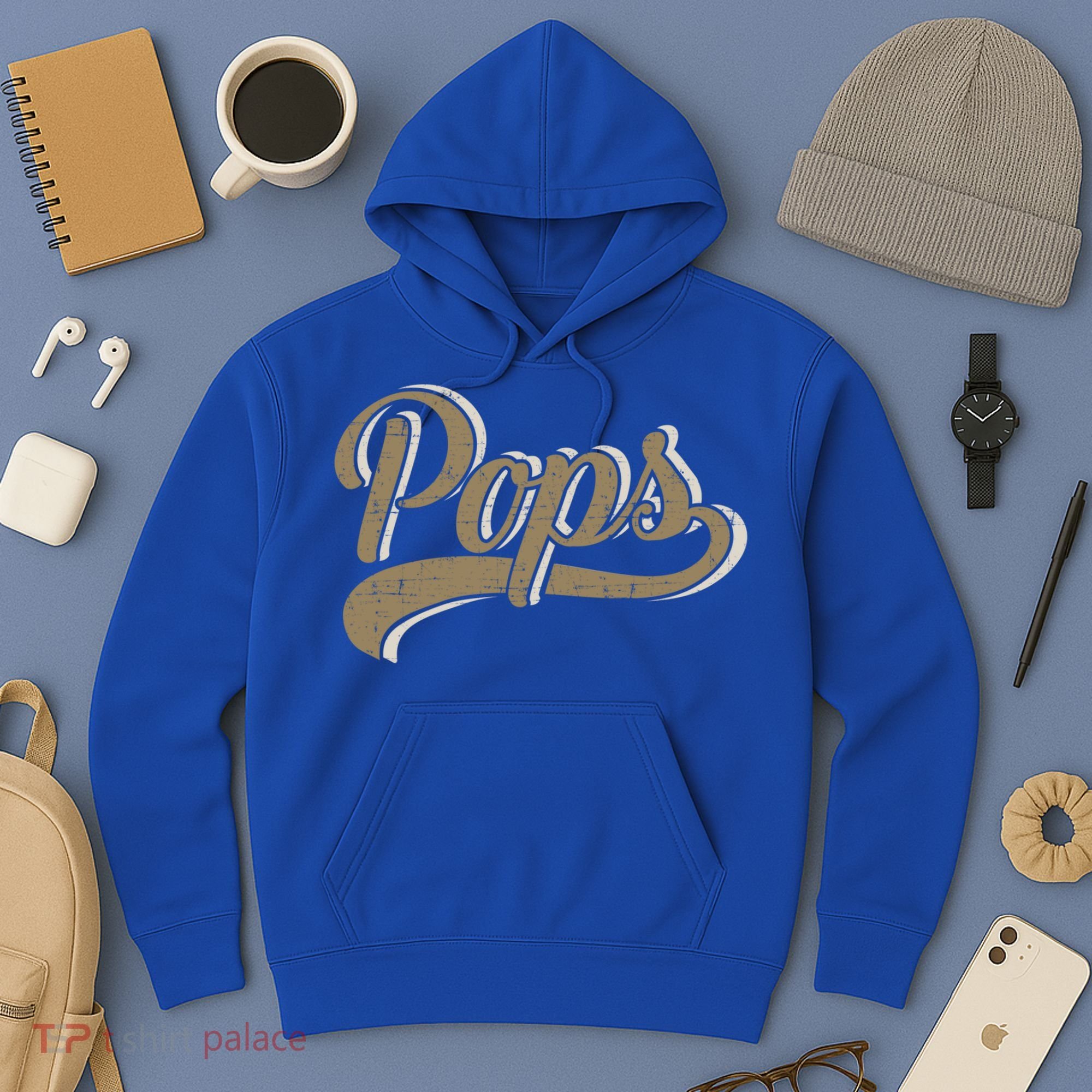 Pops For Dad And Fathers Day From Daughter Or Son Great Gift Hoodie