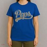 Pops For Dad And Fathers Day From Daughter Or Son Great Gift T-Shirt thumb 4