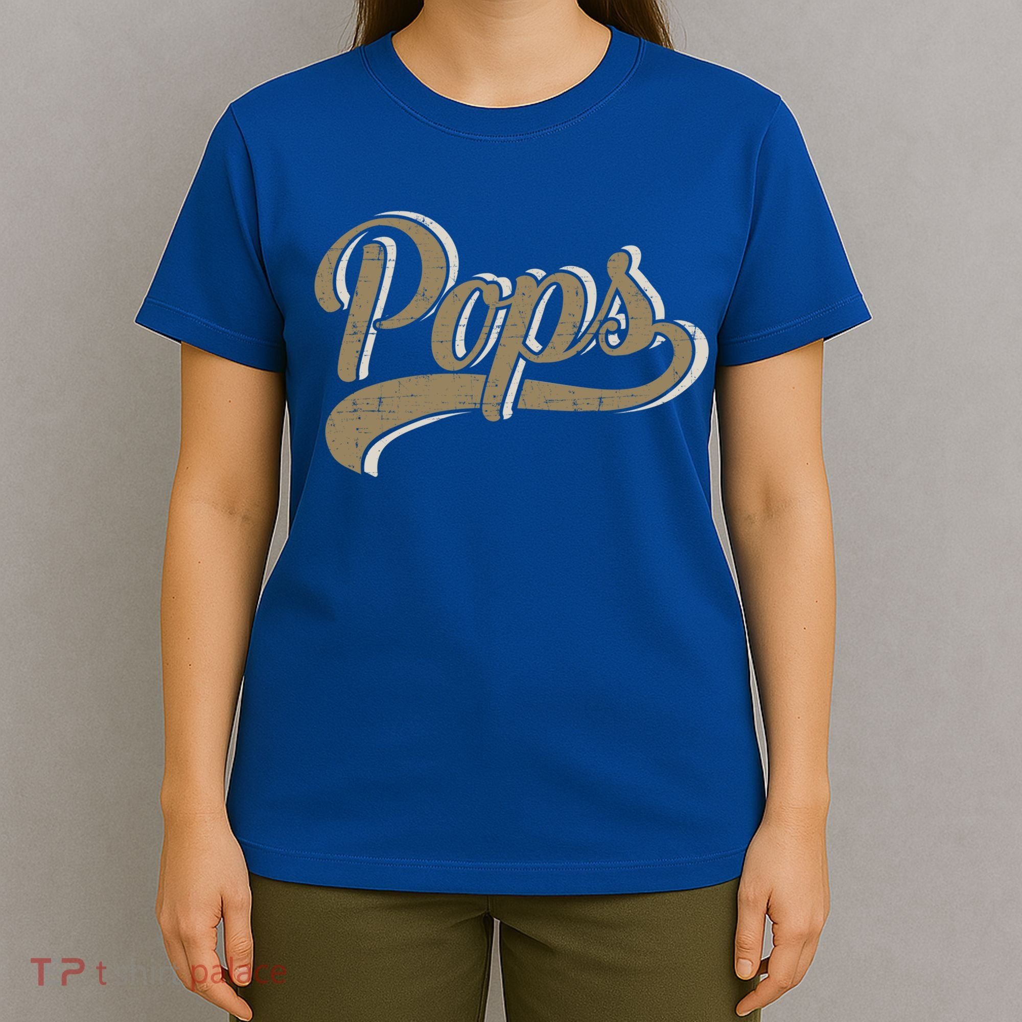 Pops For Dad And Fathers Day From Daughter Or Son Great Gift T-Shirt