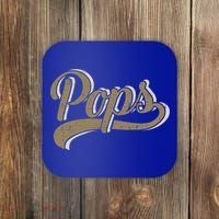 Pops For Dad And Fathers Day From Daughter Or Son Great Gift Coaster thumb 0