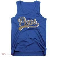 Pops For Dad And Fathers Day From Daughter Or Son Great Gift Tank Top thumb 0