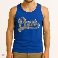 Pops For Dad And Fathers Day From Daughter Or Son Great Gift Tank Top thumb 3