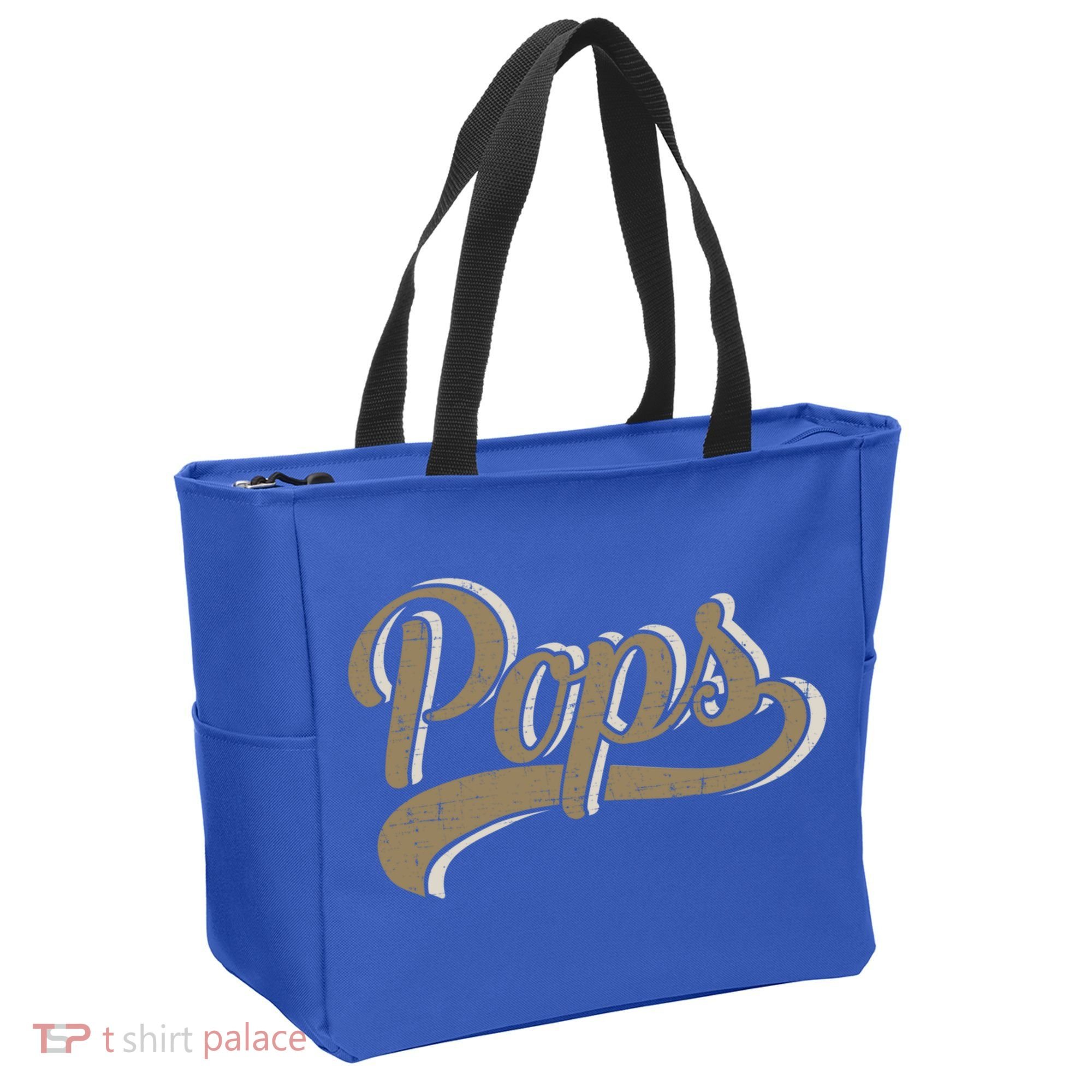 Pops For Dad And Fathers Day From Daughter Or Son Great Gift Tote Bag