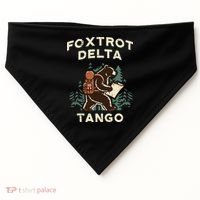 Protest Foxtrot Delta Tango Bear Resist Anti Women USA-Made Doggie Bandana thumb 0